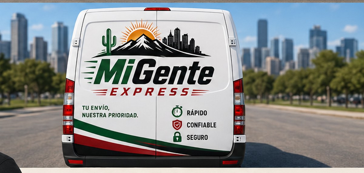 MG Express local courier van on a Colorado delivery route
