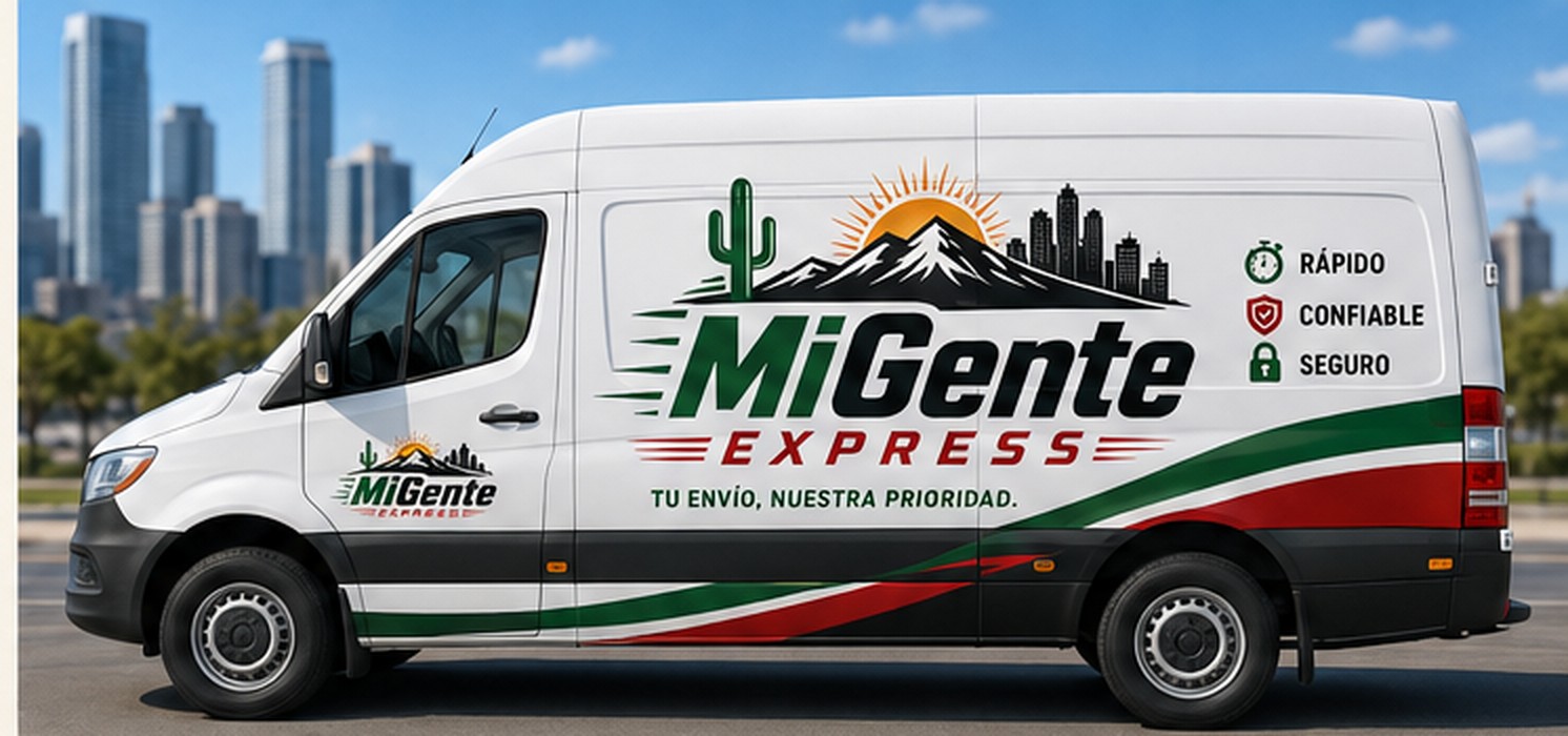 MG Express courier van providing Colorado delivery service